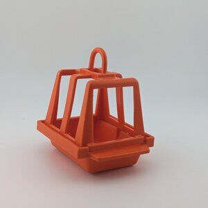 Fisher Price Little People Vintage 635 ORANGE CAGE Air Lift Copter